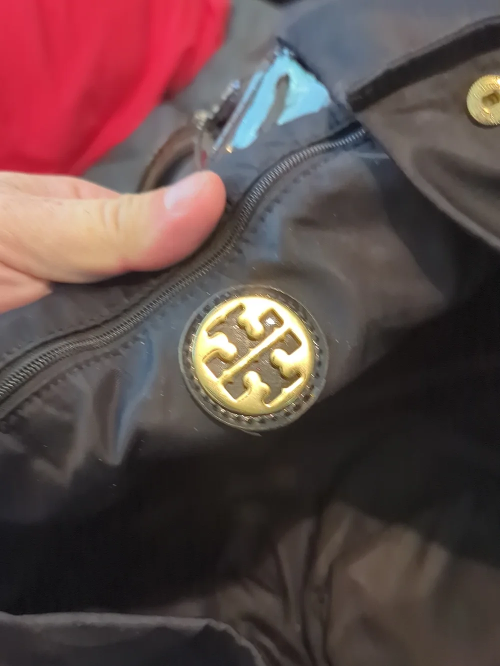 Authentic‎ Tory Burch Black Nylon Ella Large Tote Bag